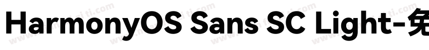 HarmonyOS Sans SC Light字体转换